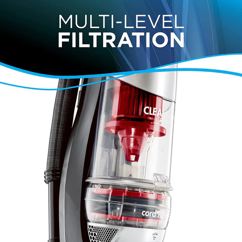 Bissell CleanView 1825 Vacuum Cleaner, 13-1/2 in W Cleaning Path, Red/Silver - Image 6