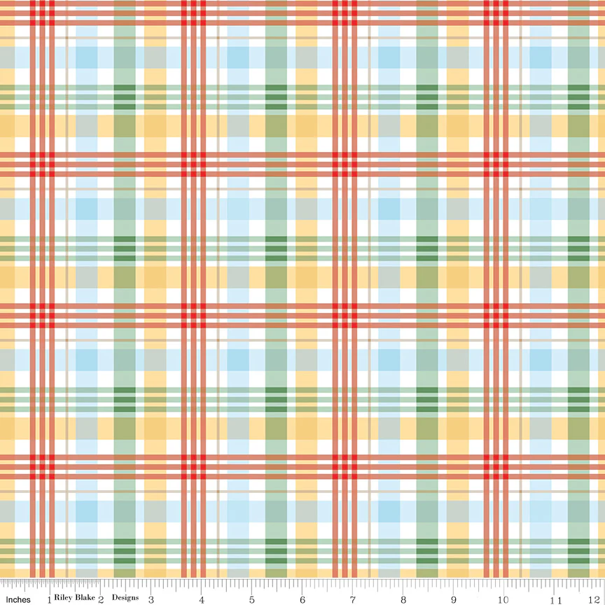 Echo Park for Riley Blake Designs Winnie the Pooh Plaid Multi Fabric Yardage C17005-MULTI - Image 2