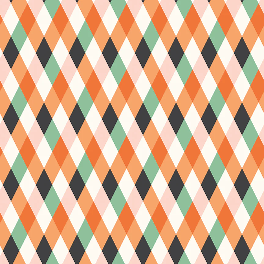 Frank and Friends DIAMONDS MULTI C17473-MULTI Fabric Yardage