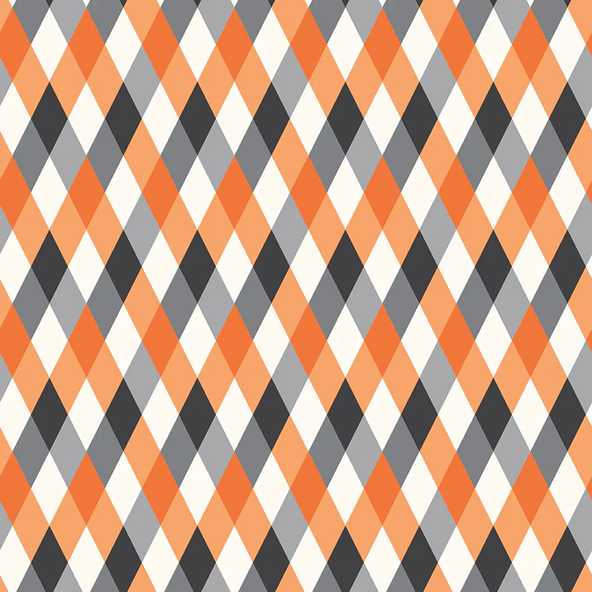 Frank and Friends DIAMONDS ORANGE C17473-ORANGE Fabric Yardage