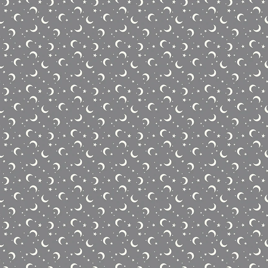 Frank and Friends MOONS & STARS GRAY C17477-GRAY Fabric Yardage