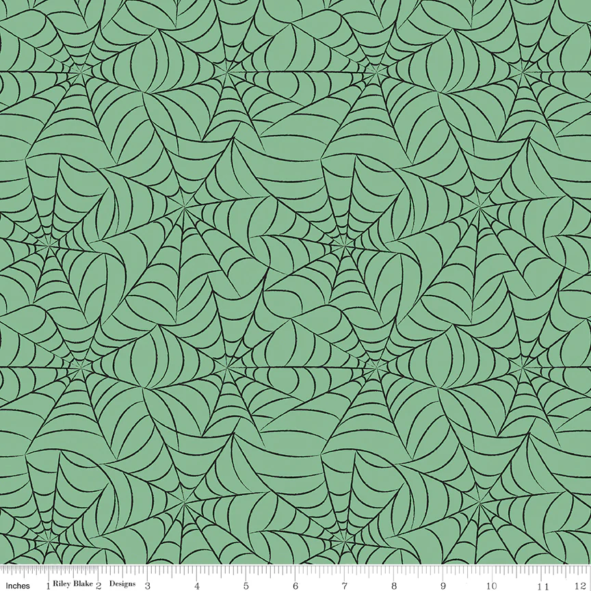 Frank and Friends WEBS GREEN C17474-GREEN Fabric Yardage - Image 2