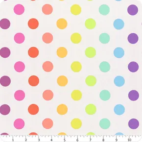 Free Spirit Tula Pink True Colors Graywork PWTP262.WHISPER Disco Poms - Whisper 480Fabric Yardage
