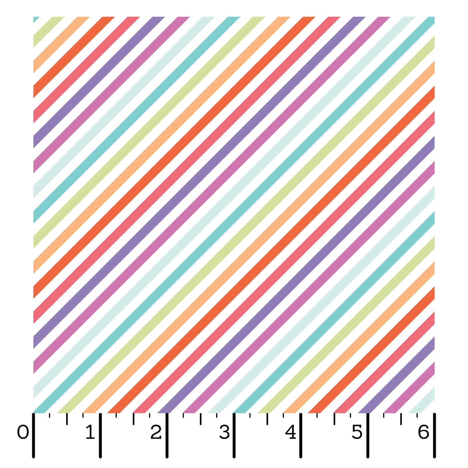 Kimberbell Maywood Studios Sweet Shoppe Bias Stripe Multi MAS11030-Z Fabric Yardage - Image 2