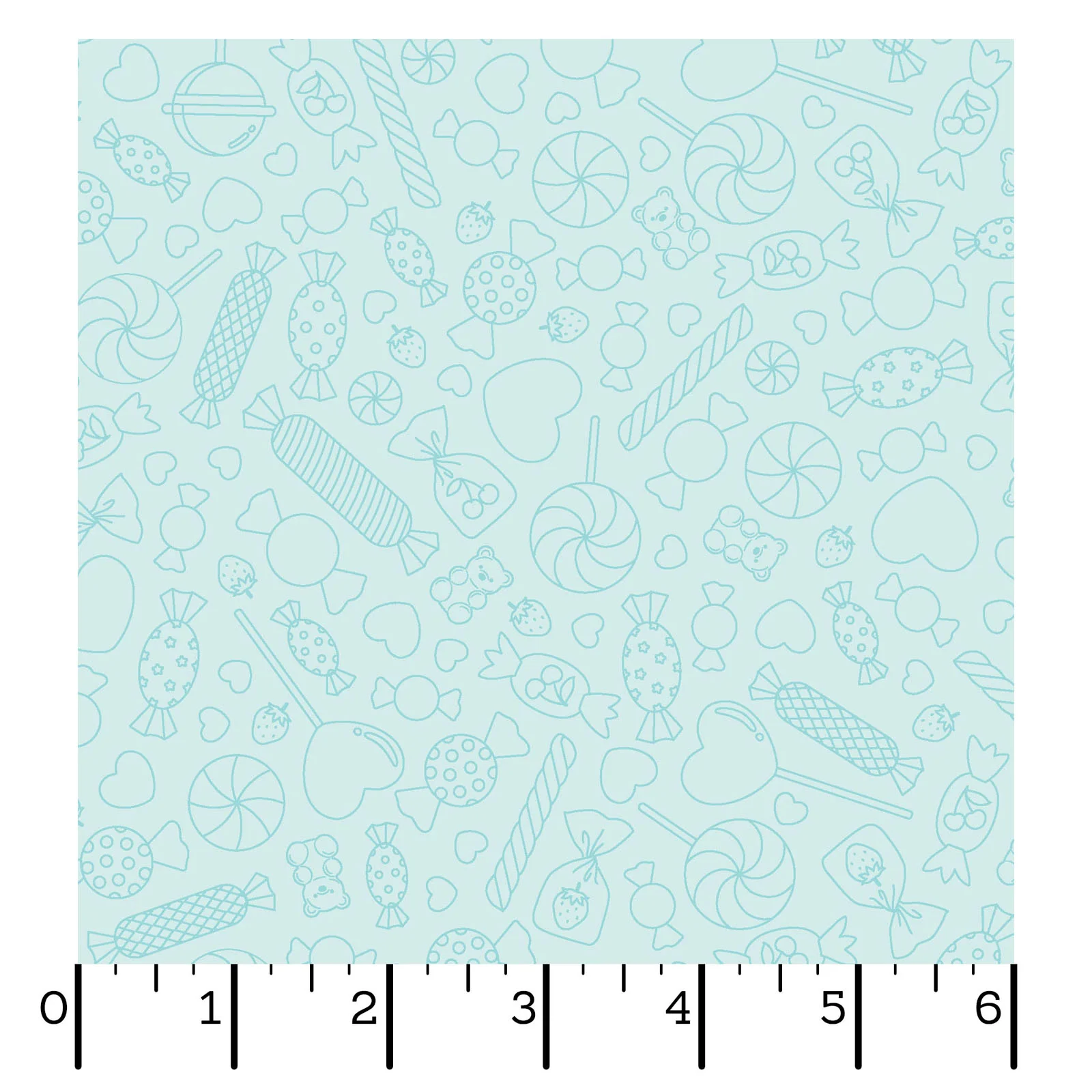 Kimberbell Maywood Studios Sweet Shoppe Candy Lines Blue MAS11027-B Fabric Yardage - Image 2