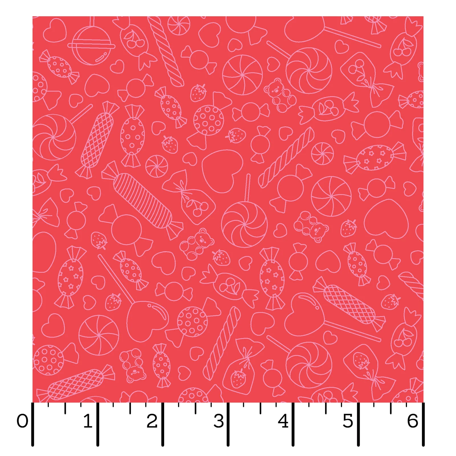 Kimberbell Maywood Studios Sweet Shoppe Candy Lines Red MAS11027-R Fabric Yardage - Image 2