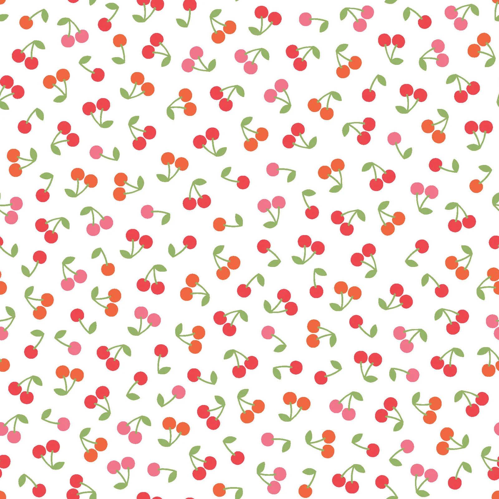 Kimberbell Maywood Studios Sweet Shoppe Cherries White MAS11026-W Fabric Yardage