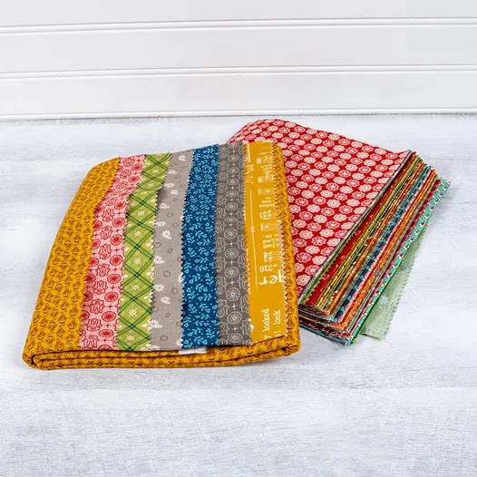 Let's Make a Snowman Sew Along Quilt Kit Featuring Home Town Holiday by Lori Holt - Image 4
