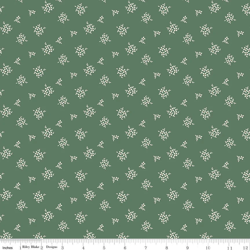 Riley Blake Morning Latte Ditsy Green C16926-GREEN Fabric Yardage - Image 2