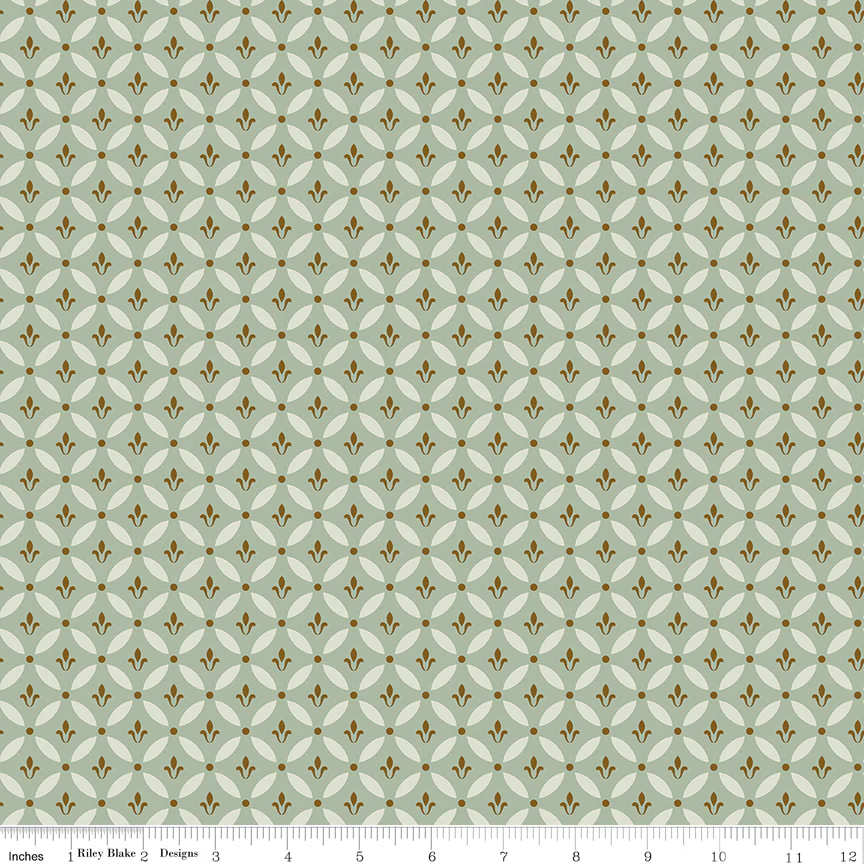 Riley Blake Morning Latte Tile Aloe C16922-ALOE Fabric Yardage - Image 2