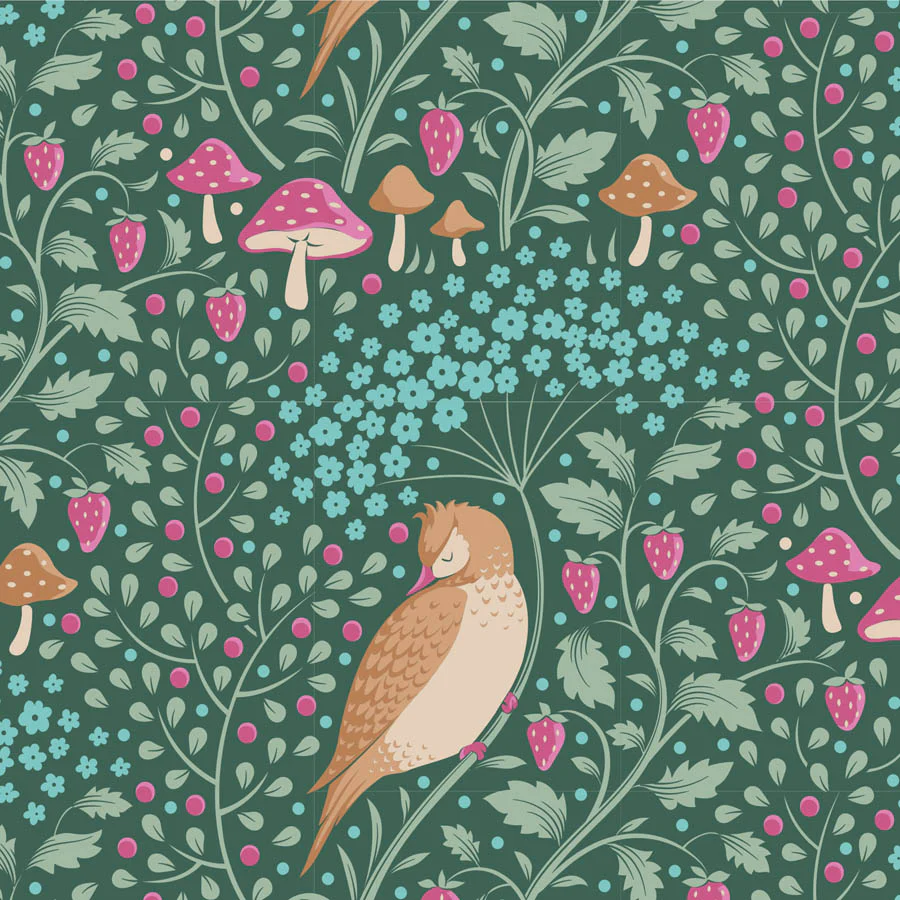 Tilda Hibernation SLEEPYBIRD LAFAYETTE TIL100538 Fabric Yardage