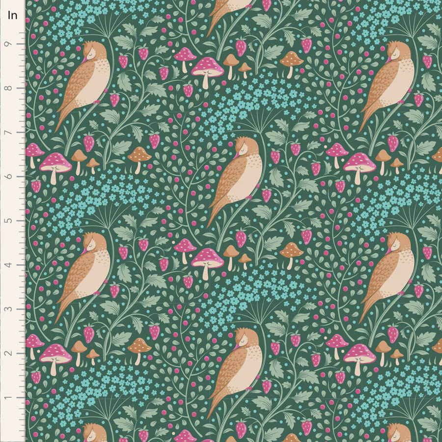 Tilda Hibernation SLEEPYBIRD LAFAYETTE TIL100538 Fabric Yardage - Image 2
