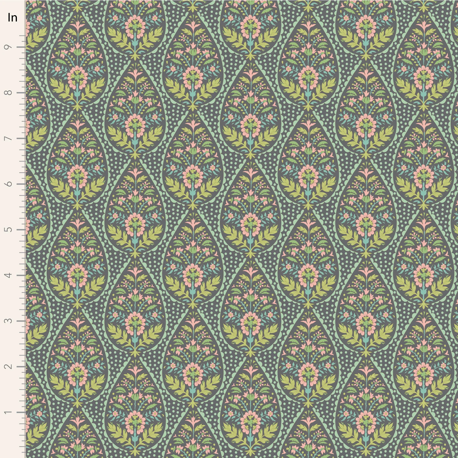 Tilda Sanctuary ADINA GREYGREEN TIL100576 Fabric Yardage