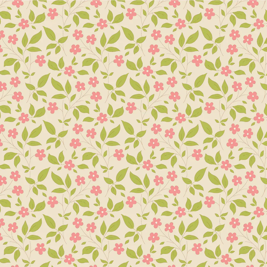 Tilda Sunday Brunch Blender TIPSY CREAM/PINK TIL110122 Fabric Yardage