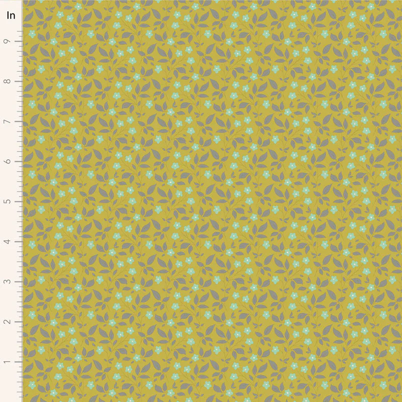 Tilda Sunday Brunch Blender TIPSY SOUR YELLOW TIL110119 Fabric Yardage