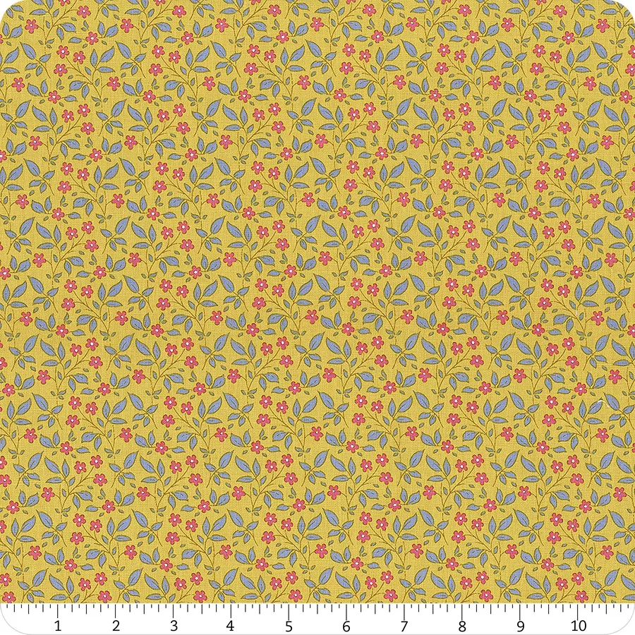 Tilda Sunday Brunch Blender TIPSY YELLOW TIL110117 Fabric Yardage