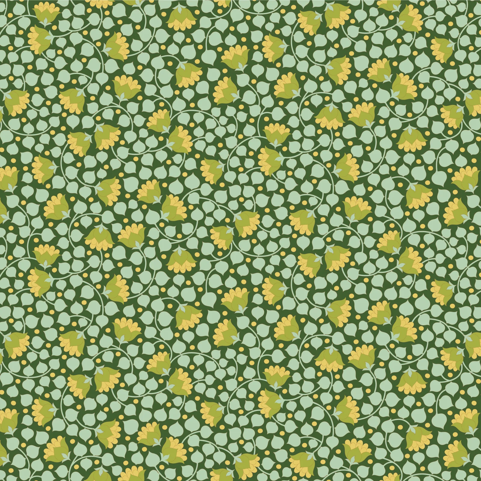 Tilda Wallflower Blender Bellflower Pine TIL110127